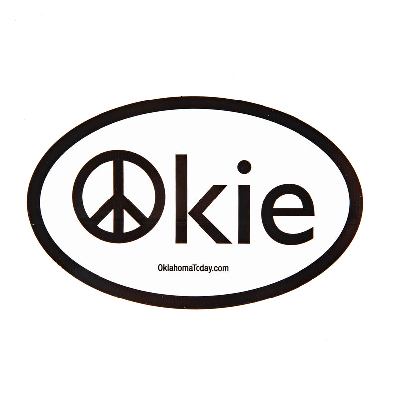 Okie Peace Sticker