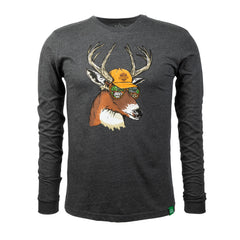 Oklahoma State Parks Huck the Buck Long Sleeve T-Shirt by Wild Tribute