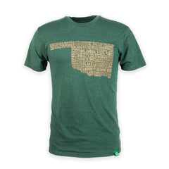 Oklahoma State Parks Typography T-Shirt by Wild Tribute