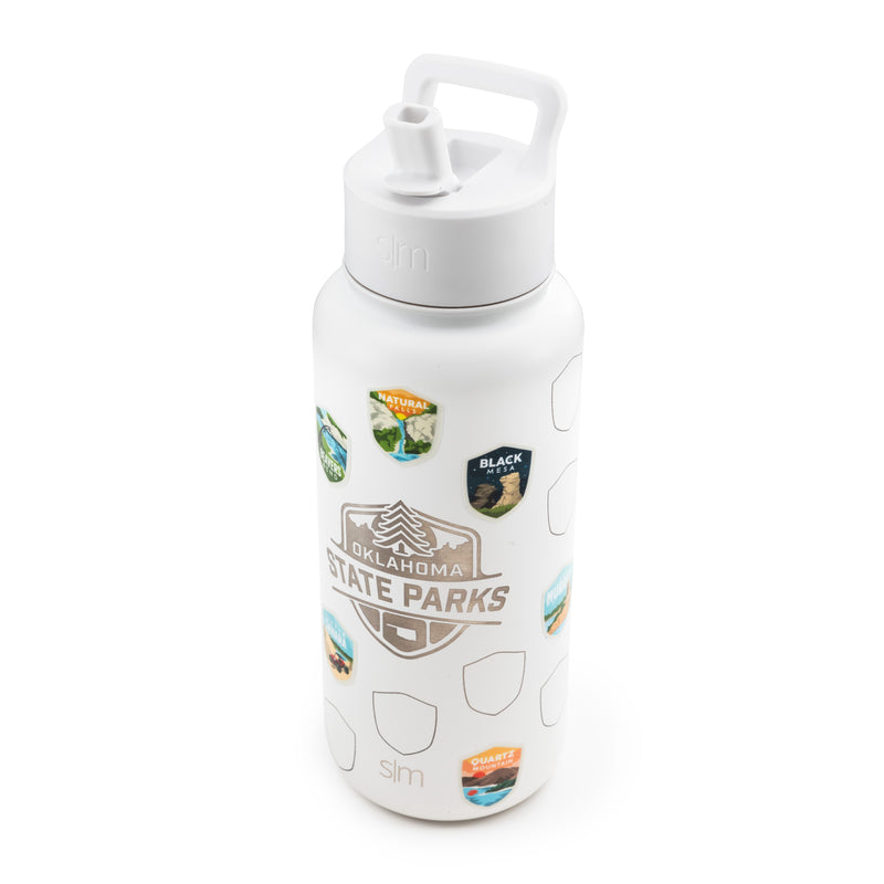 Oklahoma State Park Water Bottle Tracker with Stickers